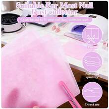 100pcs Disposable Nail Art Vacuum Dust Collector, Non-Woven Filter Paper, Pink/Blue/White Paper, Manicure Machine Dust Filter Paper, Manicure Tools Accessories - Set - View 7