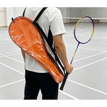 72cm Length 21cm Width Badminton Racket Set, Random Color Green Or Purple, Portable Outdoor Indoor Sports Racquet For Adult Beginner Family Entertainment With Storage Bag - Multicolor - View 7