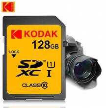 Kodak SDXC 記憶卡 32GB 64GB 128GB Class 10 UHS-I U1 V30 A1 高速 SD 卡，最高 100MB/S，4K Ultra HD 影片錄製記憶卡，適用於單反相機、數位相機和筆記本電腦 - 黃色 - 查看 10