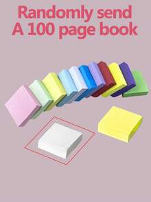 11 Packs (1100 Sheets) Assorted Color Sticky Notes, Creative Easy-Stick Sticky Notes, Suitable For Office, School And Students, Tear-Off Sticky Notes, Convenient For Students To Take Notes, Equipped With Multi-Functional Index Stickers, School Supplies, Back To School Essential (100 Sheets Per Pack) - Multicolor - View 12