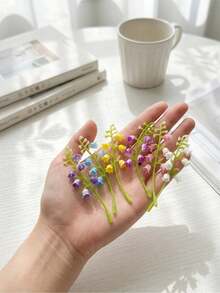 20/40入人造迷你鈴蘭花，多色 7.5cm/2.9in 易護理塑膠花，DIY 花環與花束，適用於情人節、復活節、婚禮及所有節日家居裝飾、模型屋、雕塑、收藏品與活動裝飾、仙女花園、陽台、室內 - mini 鈴蘭花 - 查看 11