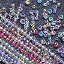 1000pcs Manik-Manik Kaca Berubah Warna UV dengan Tekstur Es, Ukuran 2mm, Manik-Manik Bulat Transparan Berwarna-warni, Aksesoris Pembuatan Perhiasan DIY - Mutiara Millet - View 4