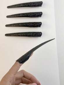 暗黑女巫服裝套裝 黑色惡魔角髮箍 羽毛天使之翼 長爪手套 哥德風 Cosplay 配件 邪惡女王派對裝扮 - 彩色 - 查看 9
