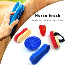 4pcs Horse Grooming Kit, Horse Brushes Set For Bathing, Massage, Dehairing And Stable Cleaning - Horse Washing Kit - View 3