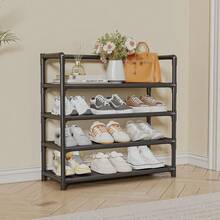 1 pieza Estantería para zapatos simple de 3 a 7 niveles, gabinete a prueba de polvo para la entrada, dormitorio, interior, balcón - Multicolor - Ver 10