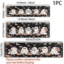 1pc Halloween Cute Ghost Design, Non-Slip Rubber Faucet Water Absorbent Mat, Bathroom Faucet Splash Guard, Mud Guard, Moisture-Proof Non-Slip Faucet Pad, Kitchen Countertop Accessory. Protect Your Kitchen Countertop. - Multicolor - View 7
