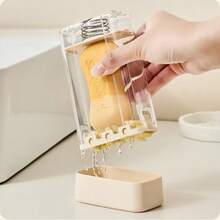 Convenient Soap Foamer - Transparent Soap Storage Box, No Hand Scrubbing Needed, Automatic Spring Bracket + Drainage Function, Suitable For Underwear, Clothing, Shoes, Socks, Pants, Towels, Bed Sheets, Home Cleaning Scenarios, Travel Essentials, Household Items, School, Soap Holder - Multicolor - View 11