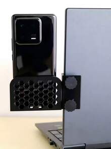 Monitor Phone Holder, Suitable For Laptop Display, Can Be Installed On The Side Of Computer Screen, Helps You Work Efficiently, Convenient Portable Compact, Teacher's Day, Back To School, Halloween Gift - Multicolor - View 4
