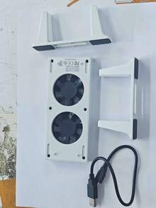 1 Set DOBE TYX-0658 White Base With LED Indicator Cooling Fan Stand For X-Series S Console - White - View 12