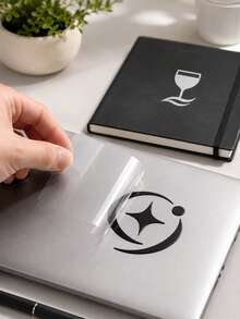 客製化水晶 Logo 貼紙，個性化筆電保溫杯商業包裝貼紙，照片文字貼花，全息標籤，適用商店活動品牌 - 風格C - 查看 7