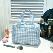 Multi-Functional Extra Large Capacity 4-Compartment Makeup Bag, Portable Travel Cosmetic Organizer Bag That Fits In Suitcase - 4-opening Makeup Organizer Bag - View 17