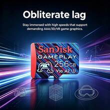 SanDisk GamePlay Micro SD Card, U3 4K V30 A2 Gaming Console Dedicated Storage Card - View 3