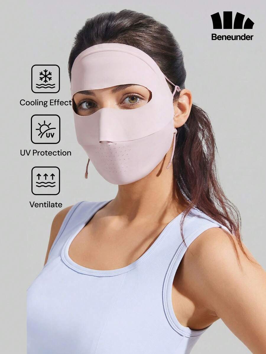 Beneunder Lightweight Seamless Sun-Protection Face Mask AL204 - Dusty Pink - View 1