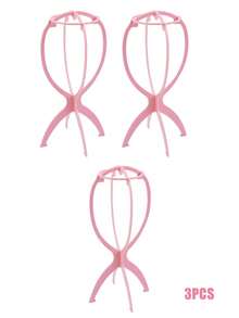 Foldable Multi-Functional Wig Stand, Portable And Durable Travel Wig Display Mannequin Head, Stable Base, Foldable Design, Suitable For Various Wig Types And Hat Storage, Room Decor - Multicolor - View 18
