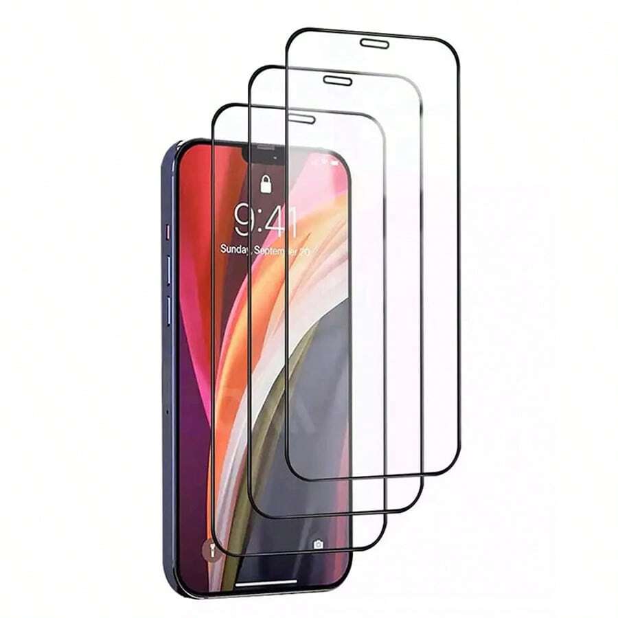 CSDZ 3 High-Definition Transparent Tempered Glass Screen Protectors, Compatible With Apple Models, Including 15 PROMAX,15,16,15 PRO,14,13,12,11,XR,XS,X,7,8,17/17 Pro/17 Pro Max/, Scratch Resistant, Shatter Resistant, Waterproof [International Version Not Local Version]