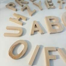 Custom Wooden Letters | Wooden Material | Laser Cut Letter Shapes | Customizable Wooden Letters | Bedroom Wall Decor | Wooden Letters - Sold Individually, Wooden Craft Letters, Holiday Decor, Custom Signage Letters, Can Use Any Font Or Vector File, Suitable For Home Or Office Indoor Use - Can Be Used For Commercial Signage, Bedroom Decor Or Room Design, Halloween, Christmas. - Multicolor - View 9