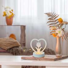 APODESS Herzförmiger Kerzenständer – 2-teiliges Formenset mit Tulpenherz-Design & Basisform für festliche Kerzenkreationen-Partyzubehör-Set - Übersicht 6