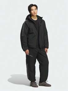 Adidas Originals Men's Casual Striped Colorblock Pocket Sports Long Pants For Daily Wear - Black - View 6