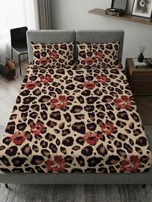 2/3pcs Printed Bedding Set (1 Fitted Sheet + 1/2 Pillowcases, Pillow Inserts Not Included), Skin-Friendly Comfortable Mattress Protector, Soft & Breathable, Multiple Sizes For Twin/Full/Queen/King Beds, Machine Washable, Back To School - Multicolor - View 10