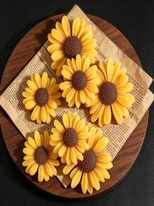 6pcs/Set Daisy Decorative Mold, DIY Scented , DIY Craft Plaster Decorative Mold, Handmade Soap, Diffuser Stone Silicone Mold - A - View 8