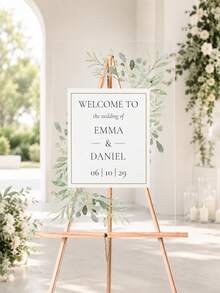 Wedding Welcome Sign, Wedding Eve Welcome Sign, Modern Wedding Entrance Sign, Acrylic Sign, Wedding Decor, Wedding Gift - Multicolor - View 8