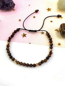 YAUKIA Vintage Tiger Eye'S Money Knotted Bracelet, Abundance Prosperity Simple Fashion Jewelry Gift Set For Halloween Festival Birthday Daily&Vacation Wear - Multicolor - View 3
