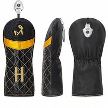 1pc Golf Club Cover,Fashionable Golf Head Cover, Golf Fairway Wood Head Cover - Golf Headcovers For Woods, Suitable For The Most Brands - Multicolor - View 10