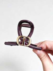 1pc Large Hair Claw, Women's Exquisite Hair Clip, Secure Grip, Suitable For Updos And High Buns, Versatile For Daily Wear - Multicolor - View 3