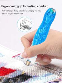 DIY Diamond Painting Tool Set, New Storage Tray 2-In-1 Storage Container, Including Large Capacity Carrying Bag, Ideal Gift For Diamond Art Lovers, Complete Tool Accessories - A - View 2