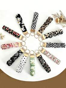 Elastic Wrist Keychain, Multi-Purpose Key Holder And Bag Charm, Suitable For Keys, Phones, ID Badges - Multicolor - View 1