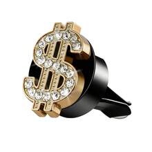 1pc Bling US Dollar Decor Car Air Vent Clips, Crystal Dollar Car Air Fresheners Vent Clips Charms, US Money Diffuser Vent Clip, Car Air Conditioning Decoration, ‌Money On The Way! Nice Gift To Friend, Colleagues, Family - Dollar Sign - View 15