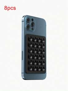 Étui de téléphone à ventouse en silicone, adhérence forte, pratique pour les selfies et les vidéos. Ventouse en silicone améliorée, compatible avec les téléphones iOS et Android, cadeau idéal pour l'anniversaire, la famille et les amis, choix parfait pour le support de téléphone et les accessoires de téléphone. - Multicolore - Voir 34