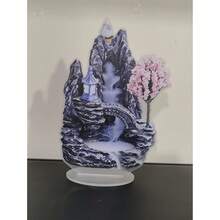 1件裝 壓克力模擬花園池塘岩石瀑布回流香爐,適合手工藝與居家裝飾 - 1PC - 查看 7