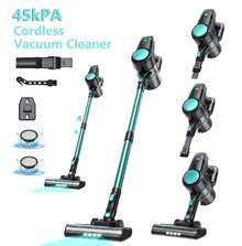 INSE Cordless Stick  Vacuum Cleaner, Powerful Suction Vacuum With Telescopic Tube, LED Display, Lightweight Vacuum Cleaner, Multifunction Vacuum Cleaner  For Hardfloor, Carpet, Pet Hair, Home Gifts, Cyan - 查看 1