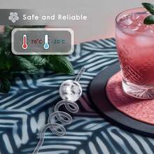 16pcs Reusable Disco Ball Straws, 70s Disco Party Decoration Mirror Ball Spiral Pattern Straws, Assorted Spiral Pattern Straws, Suitable For Bachelorette Party, Holiday, Wedding, Birthday Party Decoration, Party Supplies - Multicolor - View 6