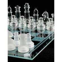 Tabuleiro De Xadrez De Vidro Super Luxo Jogo - 25 Cm - Vidro Padrao - Visão 7