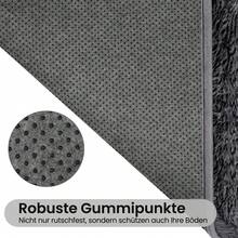 EDIMENS Long Hallway Runner Rug 80x300, High Pile Bathroom Rug Non-Slip, Fluffy Washable Kitchen Rug Bath Mat, Rugs For Bedroom Bed Runner Hallway Living Room - 深灰色 - 查看 7