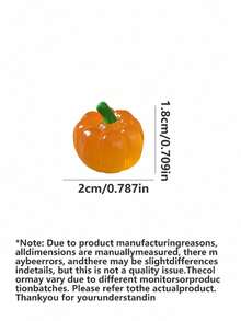 1/10/20 Halloween Pumpkin Decorations, Mini Pumpkin Ornaments, Artificial Vegetable Pumpkin Desktop Decor, Miniature Landscape Decoration, Suitable For Garden, Patio And Car DIY Decoration, Vibrant Colors, Collectible, Candy Bag Fillers - Multi-color - View 11