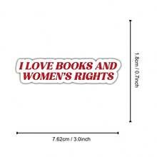 3英吋 1入 I Love Books And Women Rights Kindle貼紙 書迷禮物 書蟲貼紙 筆電 Kindle 筆記本 計劃本 日記本 置物櫃裝飾貼 適合讀者 學生 教師 創意人士 - A - 查看 8