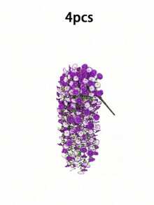 1/2/4/6 Pcs Outdoor Artificial Flowers Hanging Eucalyptus Plants Silk Morning Glory Vines UV Resistant Greenery For Anniversary Graduation Wedding Party Home Office Porch Garden Yard Wall Spring Summer Decor - Morning Glory Wall Hanging Two Colors-02 - View 9