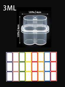 3ml Plastic Storage Box, Ultra-Mini Peptide Travel Organizer, Refrigerator - Each Storage Box Has 2 Compartments, Pocket Size, Can Hold 3ml Medicine Bottles, Convenient To Carry, Store Insulin And Peptide Medications Anytime Anywhere (Inner Bottles Not Included) - one-size - View 13