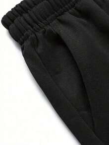 Men's Spring/Autumn Casual Fashion Straight Leg Long Pants Outdoor Sports Minimalist - Black - View 5