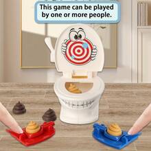 Toilet Poop Launcher Toy, Multi-Player Battle Tabletop Game, Funny Prank, Party Stress Relief Toy - 1pc Toilet Poop Launcher - View 7