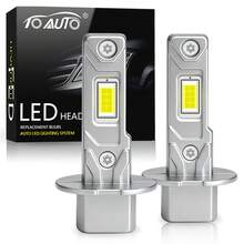TOAUTO 2PCS H1 H3 LED Headlight Bulbs Canbus High Power LED Auto Light 20000LM 80W Mini Size Focus Automobile Headlamp Fog Lamp For Car - A - View 11