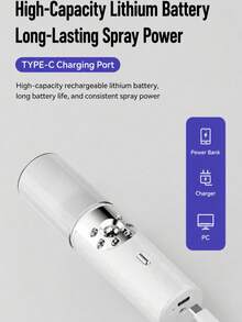 Portable Mini Facial Mist Moisturizer, Refillable, USB Rechargeable, Beauty Tool, Multi-Functional, Suitable For Daily Skincare, Home, Office And Travel, Perfect Beauty Gift - View 10