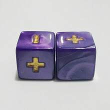 6pcs/Set 6-Sided Acrylic Right-Angle Dice With Symbol Pattern - Perfect For Dice Games, Suitable For Board Games, Game Nights, Etc., Multiple Colors Available - Multicolor - View 13