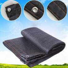 Outdoor Sunshade Nets, Sunshade Nets, Plant Sunshade Nets, With Dense Holes And High-Density Copper Buckles For Easy Hanging, UV-Proof, Breathable And Light-Shielding, Suitable For Pavilions, Greenhouses, Gardens And Lawns. - Black - View 3