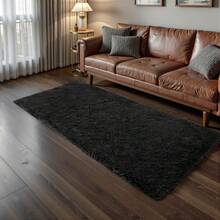 EDIMENS Runner Rug Hallway 300cm Long, Non Slip Runner For Hallway Black, Washable Bathroom Runner Rug For Kitchen, Fluffy Area Rugs For Hallway, Living Room, Bedroom, Bathroom, Bedside Rug - Black - View 3