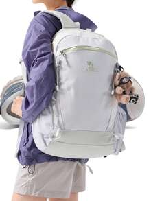 CAMEL CROWN Ransel Outdoor Tahan Air Unisex, Ransel Olahraga dan Perjalanan, Tas Hiking dan Perjalanan untuk Mahasiswa, Cocok untuk Hiking dan Perjalanan - Air Dangkal Hijau - View 1