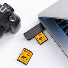 Kodak SDXC 記憶卡 32GB 64GB 128GB Class 10 UHS-I U1 V30 A1 高速 SD 卡，最高 100MB/S，4K Ultra HD 影片錄製記憶卡，適用於單反相機、數位相機和筆記本電腦 - 黃色 - 查看 9